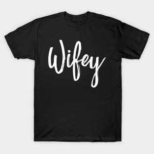 Wifey' Cute Wedding Wife T-Shirt